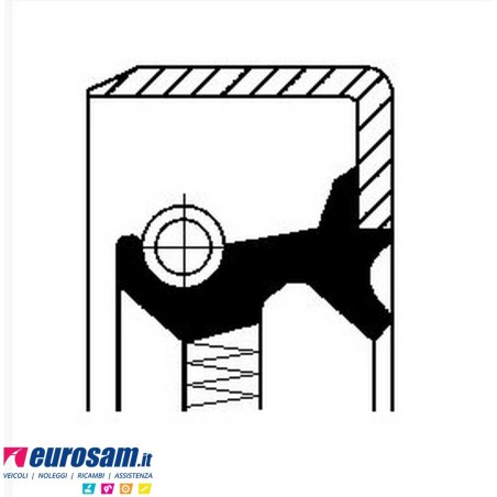 Paraolio mozzo posteriore 192,5x168x32 Volvo
