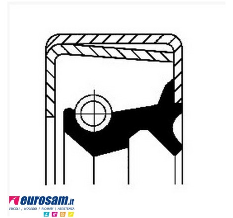 Paraolio mozzo 80x55x11...