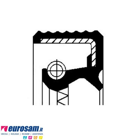 Paraolio interno mozzo 160x110x15 rimorchio Cardi