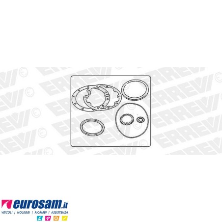 Kit paraolio mozzo posteriore Man Mercedes