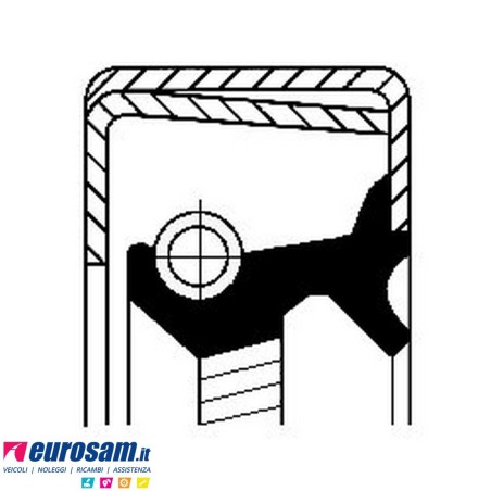 Paraolio interno differenziale 172x132x12 Volvo Renault