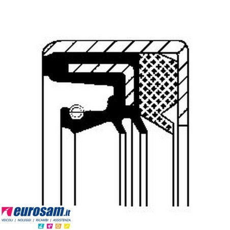 Paraolio interno mozzo 166x98x22 Daf