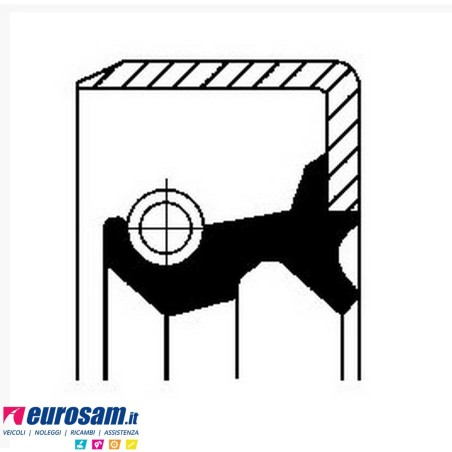 Paraolio interno mozzo posteriore 165x144x14 Man Mercedes
