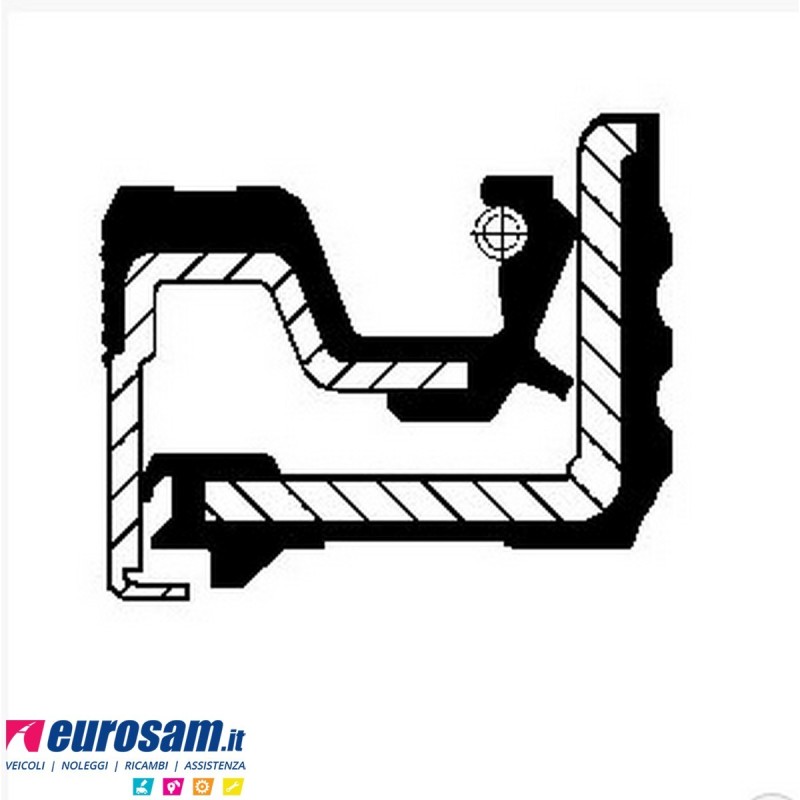Paraolio interno mozzo 164,5x124,5x17,5 Daf