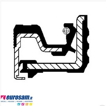 Paraolio interno mozzo 164,5x124,5x17,5 Daf