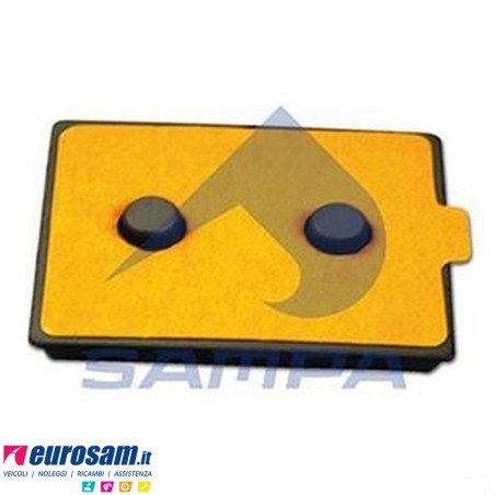 Tassello distanziale balestra post Mercedes Actros Mp2 Atego Axor I e II