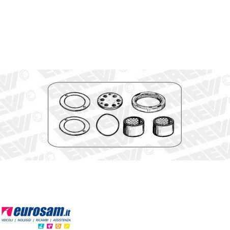 Kit revisione bilanciere 7 pz singolo Scania 3/4 serie