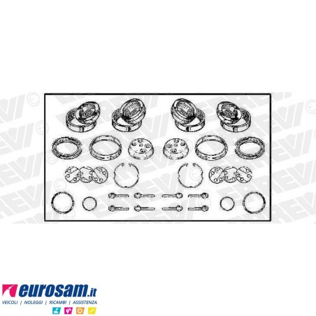 Kit revisione bilanciere 30 pz doppio Iveco Eurotrakker Trakker