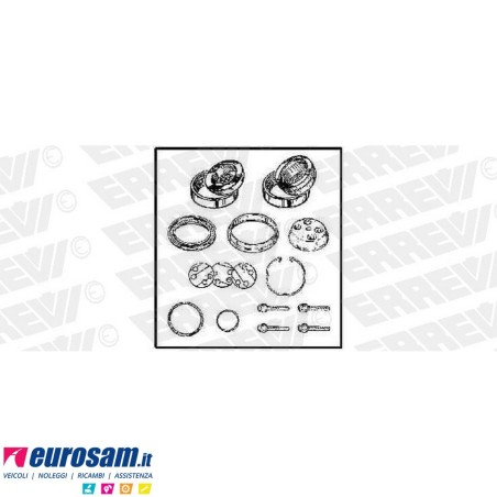 Kit revisione bilanciere 15 pz singolo Iveco Eurotrakker Trakker