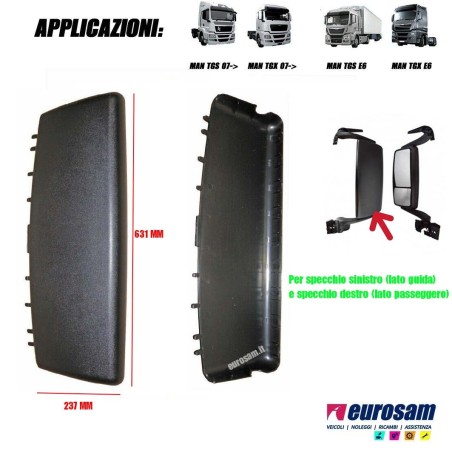 calotta  specchio retrovisore man tgs tgx