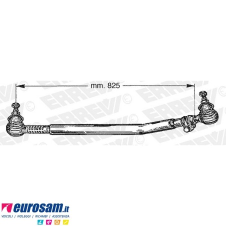Tirante sterzo completo Volvo FH12 FH16 L.825