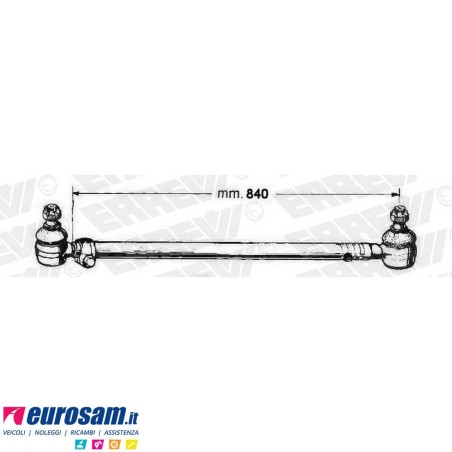 Tirante sterzo completo Mercedes Actros Atego Axor L.840