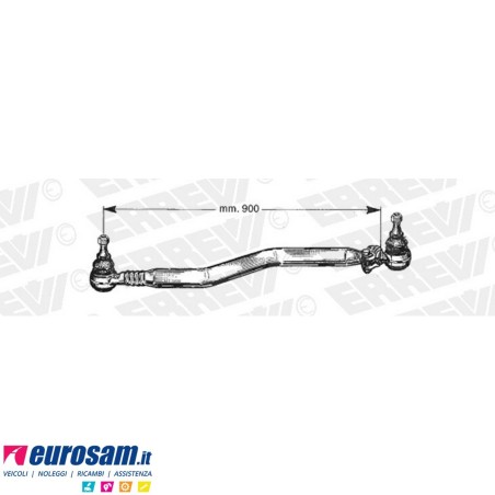 Tirante sterzo completo Iveco Eurostar Cursor Stralis 190E39-190E43 190E31-E43 L.900