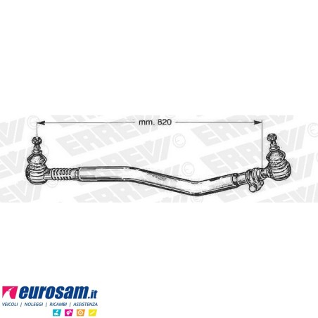Tirante sterzo completo Volvo FH12 FH16 L.820