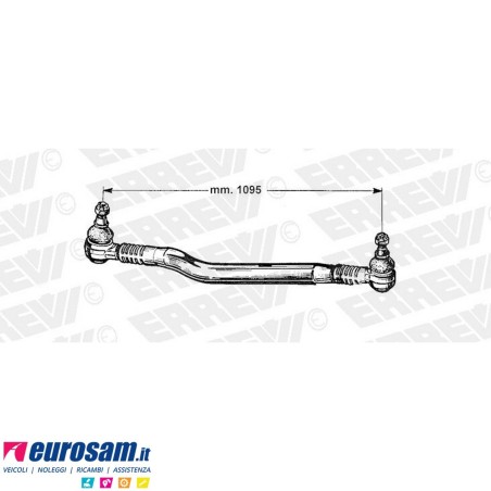 Tirante sterzo completo Mercedes Actros Mp1/2/3 Axor II L.1095