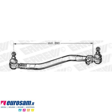 Tirante sterzo completo Iveco Eurostar/tech/trakker e Cursor L.890