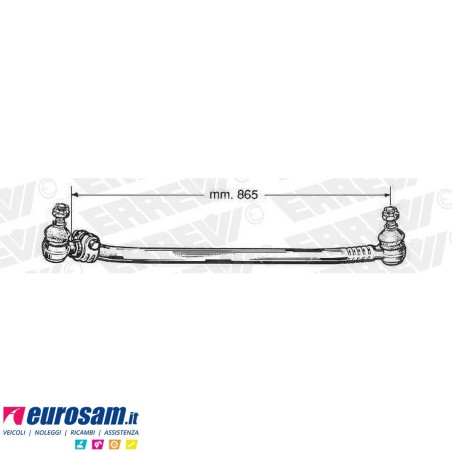 Tirante sterzo completo Iveco Eurocargo 120E15-320E27 Tector 130E18-320E28T L.865