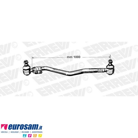 Tirante sterzo completo Scania 4 serie P G R T - L.1000
