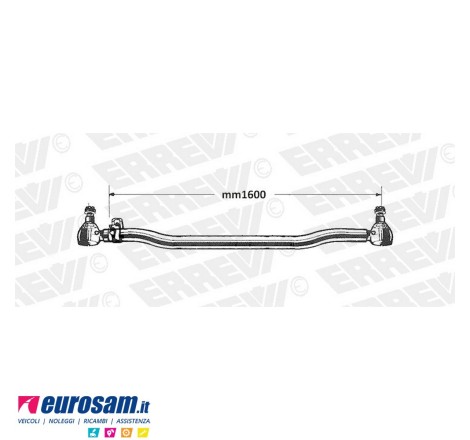 Tirante sterzo completo Man...