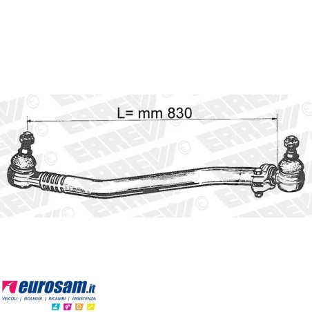 Tirante sterzo completo Mercedes Atego L.830