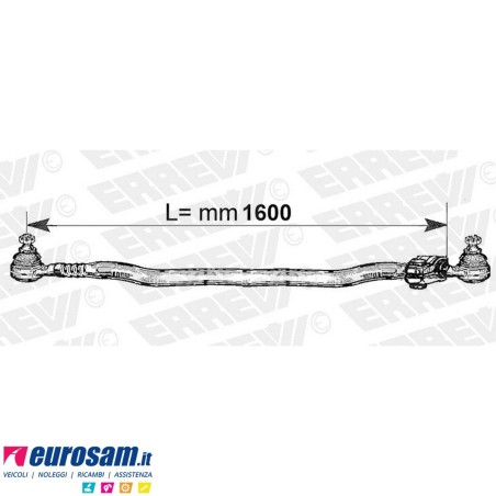 Tirante sterzo completo Man F2000 E - L.1600