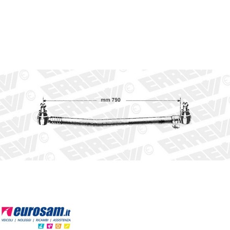 Tirante sterzo completo Mercedes Atego I e II L.790
