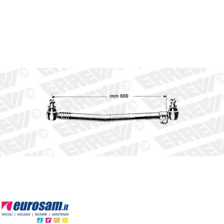 Tirante sterzo completo Mercedes Atego II - L.800