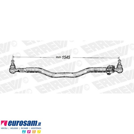 Tirante sterzo completo Mercedes Actros Mp1/2/3 Axor II L.1545