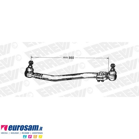 Tirante sterzo completo Mercedes Actros Mp1/2/3 L.860
