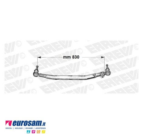 Tirante sterzo completo Daf...