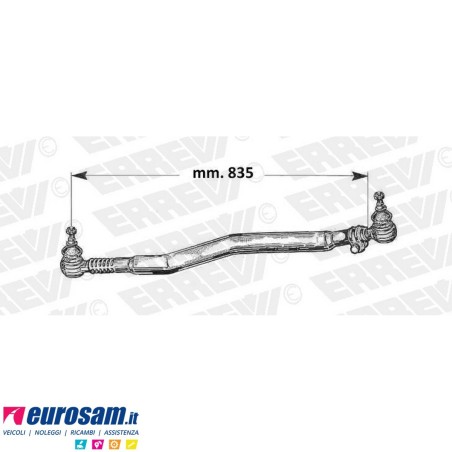 Tirante sterzo completo Mercedes Atego I e II L.835
