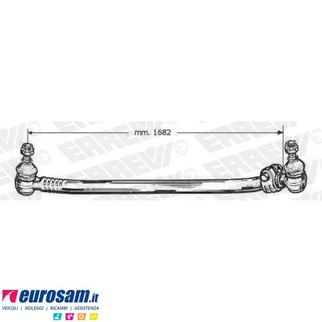 Tirante sterzo completo Scania 114 124 144 L.1682