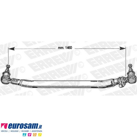 Tirante sterzo completo Daf 95XF 75CF 85CF 105XF L.1460
