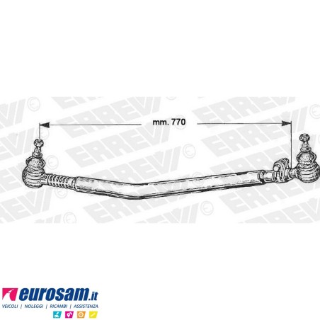 Tirante sterzo completo Renault Premium L.770