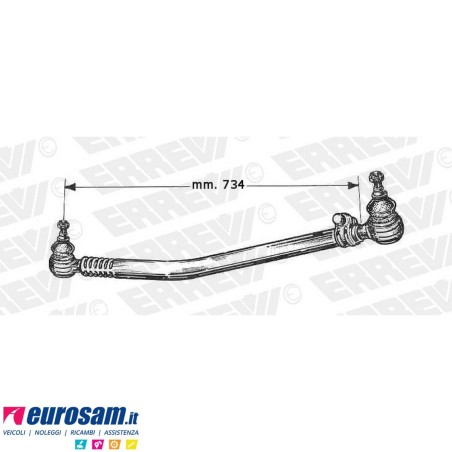 Tirante sterzo completo Iveco Eurocargo 120EL L.734