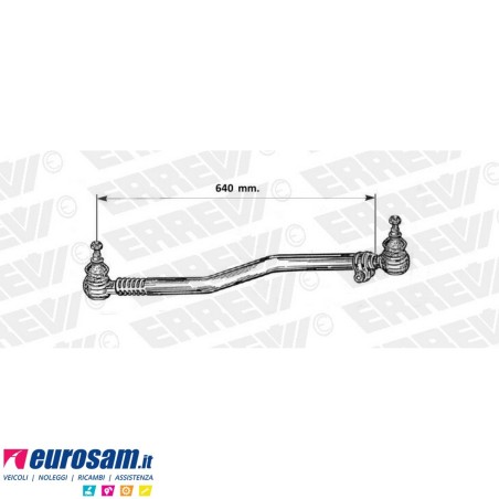 Tirante sterzo completo Renault Magnum Dxi L.640