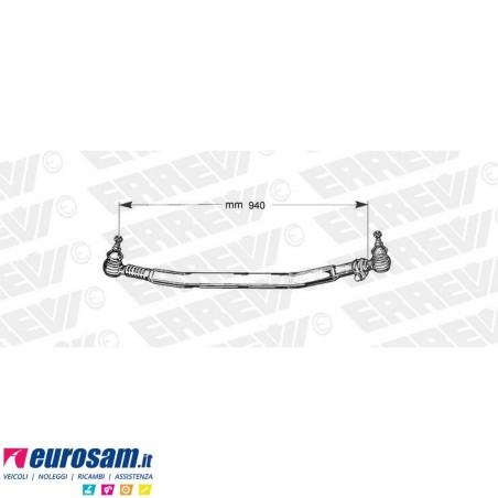 Tirante sterzo completo Renault Manager serie G L.940