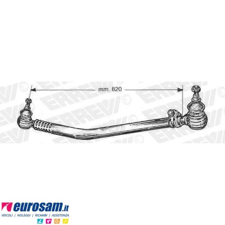 Tirante sterzo completo Daf F2300 F3300 F3600 L.820