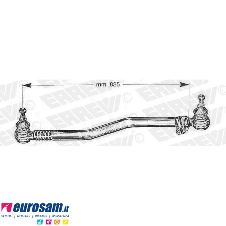 Tirante sterzo completo Mercedes Actros Atego Axor L.825
