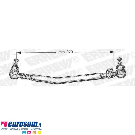 Tirante sterzo completo Daf 85FA/FT 95FA/FT 95XF L.970