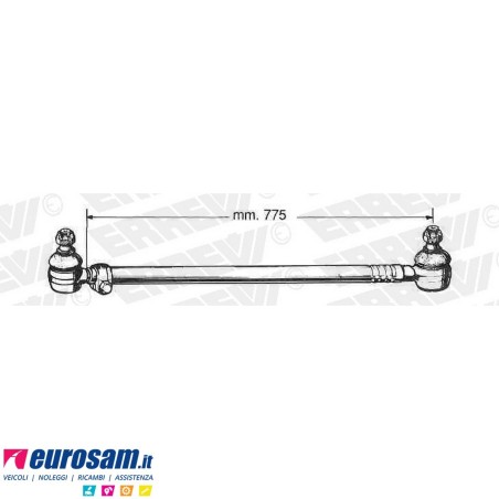 Tirante sterzo completo Iveco 50.8-90F13 L.775