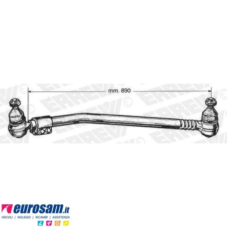 Tirante sterzo completo Scania 142 143 L.890