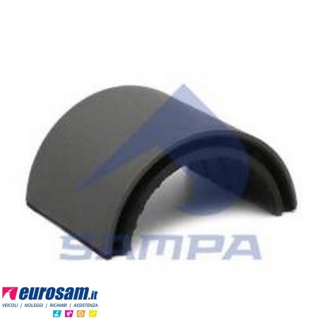Semiboccola D.59 L.60 ferro-gomma barra stabilizzatrice post Man F90 F2000