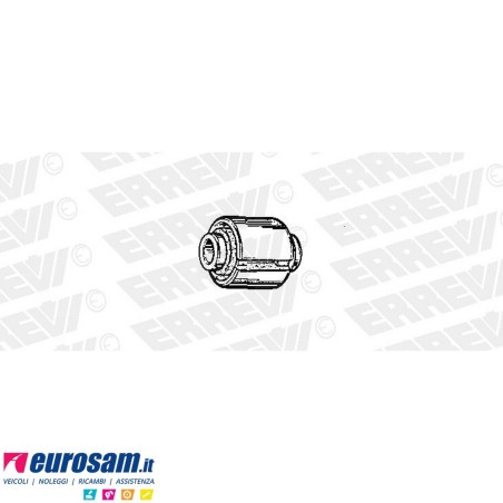 Boccola D.22x68 L.62 ferro- gomma barra stabilizzatrice post Man F2000 M2000