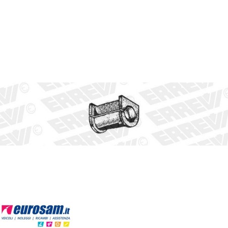 Boccola D.50 L.100 gomma stabilizzatrice ant Scania 3/4 serie