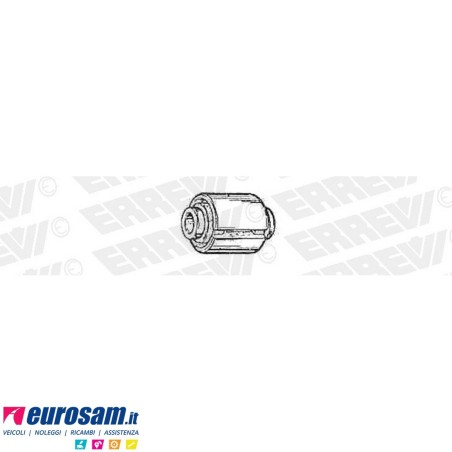 Boccola D.16x47,5 L.47 ferro-gomma stabilizzatrice Man F90 F2000 L2000 M2000