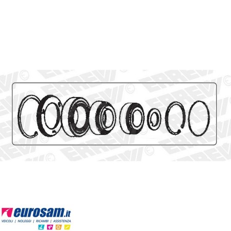 Kit cuscinetto mozzo rimorchio BPW 6,5/8/9 ton serie HS-HZ-SH-SKH-KH sisto Eco Plus III
