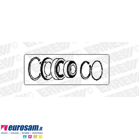Kit cuscinetto mozzo rimorchio BPW 6,5/8/9 ton autosterzanti Eco-Plus II