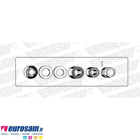 Kit cuscinetto mozzo rimorchio BPW 10/12 ton sistema convenzionale