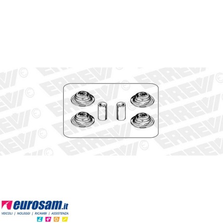 Kit revisione sospensione cabina 6 pz Scania 4 serie 94-114-124-144-164